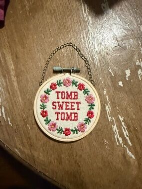 Mini Blind Box embroidery hoop from Hot Topic